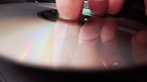 DVD Compact Disc is Ejected From the Player Stock Footage 260532232