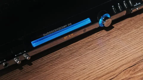 DVD Compact Disc is Ejected From the Player Stock Footage 263060041