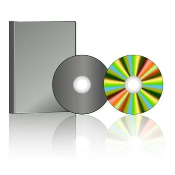 DVD disk with box Stock-Illustration