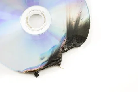 Dvd disk damage Stockfoto's