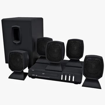 DVD Home Theater Coby Set ~ 3D Model #91430472 | Pond5