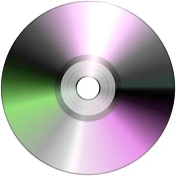 DVD isolated on White Stock Illustration