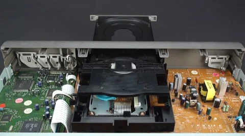 DVD loading mechanism 4 Stock Footage 40381444