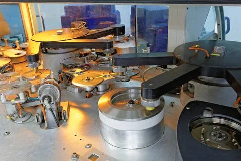 DVD Maker machine Compact disc and DVD manufacturing machine ,property rel... Stock Photos