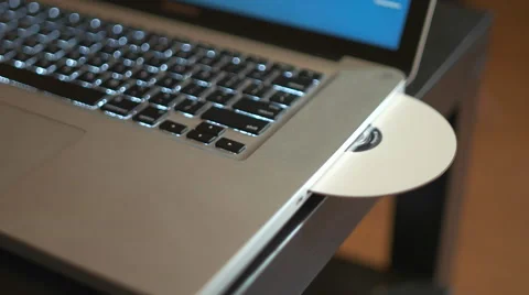 DVD or CD Ejected from Computer. Stock Footage 62413677