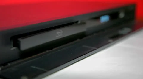 DVD player close tray Stock Footage 33440666