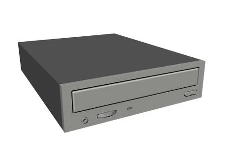 DVD player from a computer as a playback device Stock Illustration
