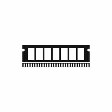 DVD RAM module for the personal computer icon Illustrazione stock