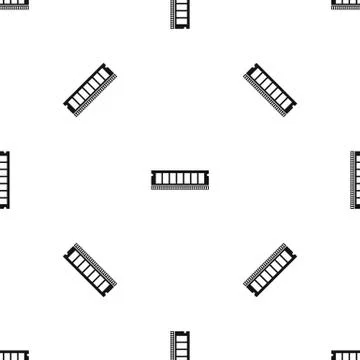 DVD RAM module for the personal computer pattern seamless black 스톡 일러스트