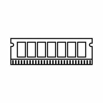 DVD RAM module for the personal computer icon Illustrazione stock