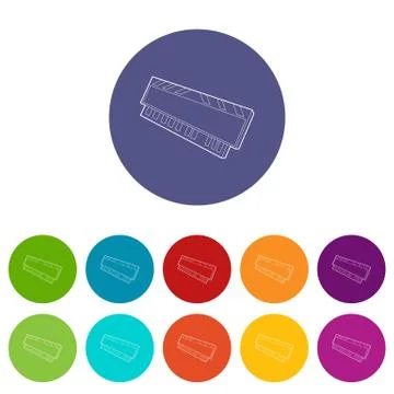 DVD RAM module for the personal computer icon Illustrazione stock