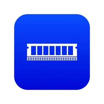 DVD RAM module for the personal computer icon digital blue イラスト素材