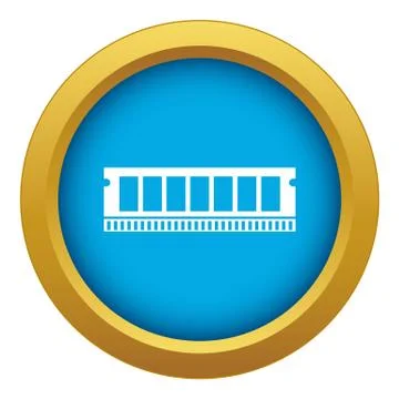 DVD RAM module for the personal computer icon blue vector isolated イラスト素材