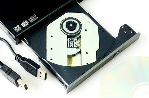 DVD recorder isolated on white Stock Photos