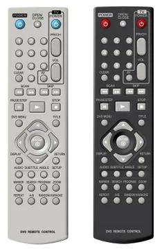 Dvd remote control. Stock Illustration
