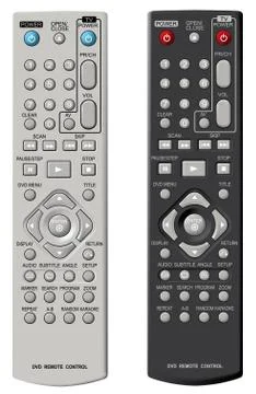 DVD remote control. Stock Illustration
