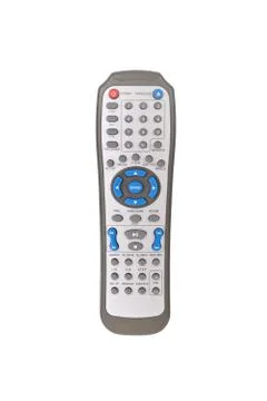 Dvd remote control isolated on white background Stock Photos