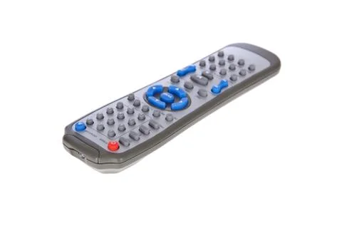 Dvd remote control isolated on white background Stock Photos