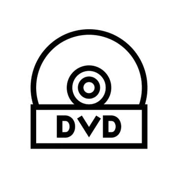 DVD Rom Disk Icon Stock Illustration