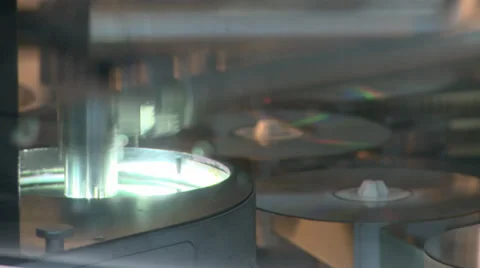 DVD Stamper Machine Stock Footage 33768229