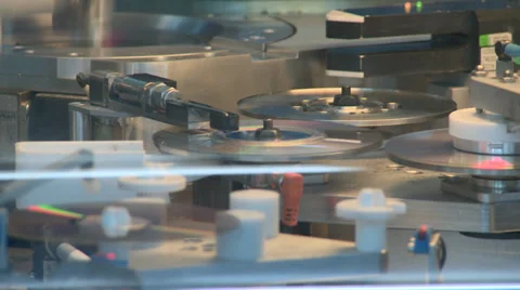 DVD Stamper Machine 스톡 동영상 33768392