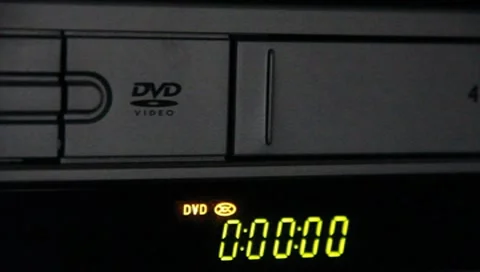 DVD VCR 40 seconds counting Stock Footage 7727310