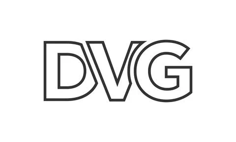 DVG logo design template with strong and modern bold text. Initial based ve.. 스톡 일러스트