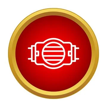 Dvi cable computer connector icon in red circle Stockillustratie