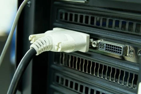 Dvi cable Stock Photos