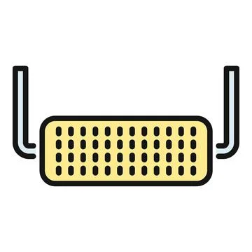 Dvi connector digital video interface port icon Stock Illustration