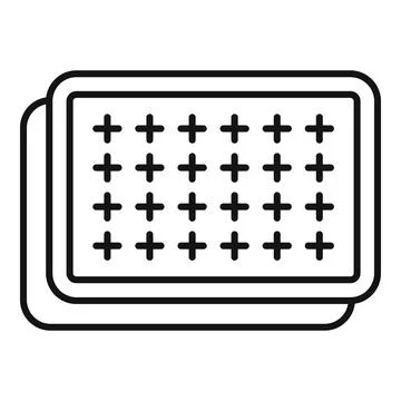 Dvi d dual link connector port output icon Stock Illustration