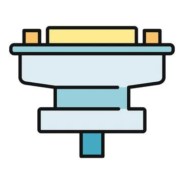 Dvi digital video interface connector port icon Stock Illustration