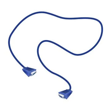 DVI Digital Video Interface or VGA Cables イラスト素材