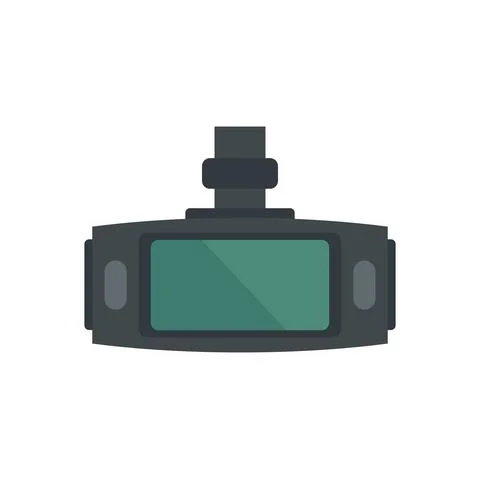 Dvr tft screen icon flat isolated vector Stock Illustration