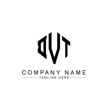 DVT letter logo design with polygon shape. DVT polygon and cube shape logo .. Stock Illustration
