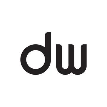 Dw initial letter vector logo icon Stock Illustration