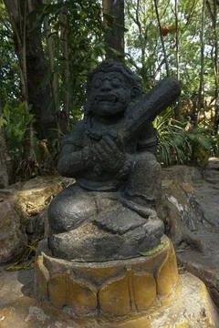 The Dwarapala statues are gate or door guard statues Stock Photos
