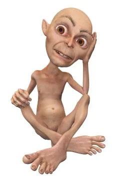 Dwarf isolated on white background Stock Illustration