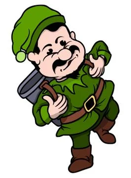 Dwarf Miner Stock Illustration
