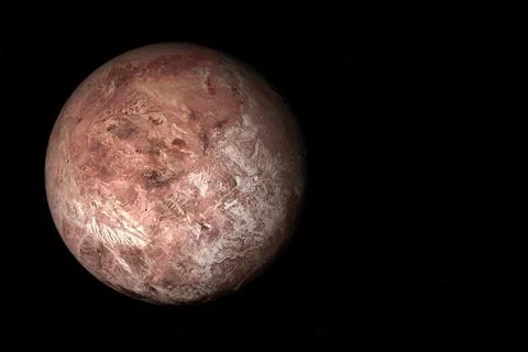Dwarf planet Makemake - Solar System Stock Illustration