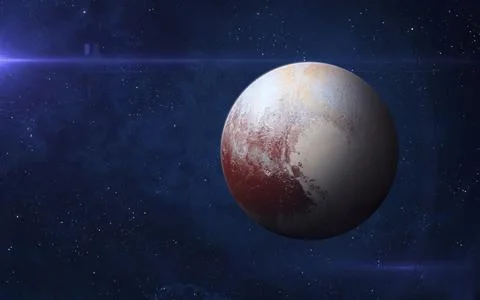 Dwarf planet Pluto. Stock Photos