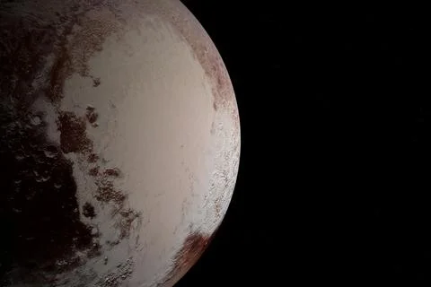 Dwarf planet Pluto - Solar System Stock Illustration