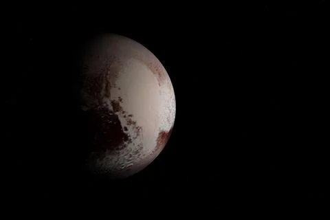 Dwarf planet Pluto - Solar System Stock Illustration