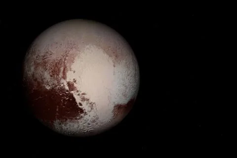 Dwarf planet Pluto - Solar System Stock Illustration