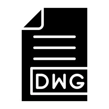 DWG Vector Icon Design Illustration Stock Illustration