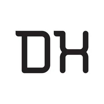 Dx initial letter vector logo icon Stock Illustration