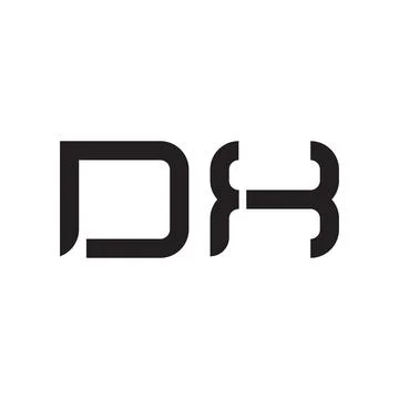 Dx initial letter vector logo icon Stock Illustration
