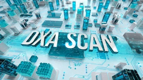 DXA Scan with medical digital technology concept Stock Footage 106595582