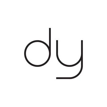 Dy initial letter vector logo icon Stock Illustration