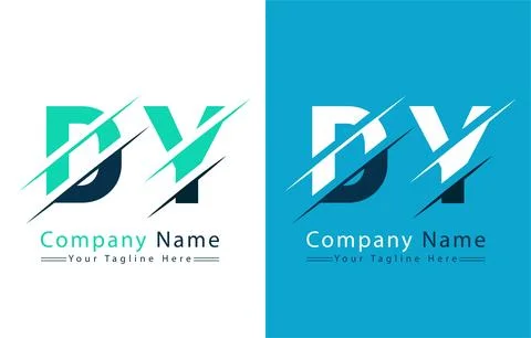 DY Letter Logo Vector Design Template Elements 库存插图